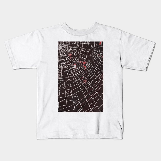 Miles web verse Kids T-Shirt by Uwaki